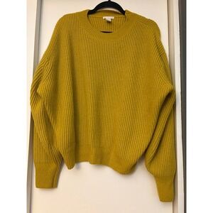 H&M Mustard Yellow Crew Neck Sweater